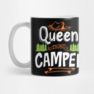 'Queen Of The Camper' Cool Camping Mountain Mug